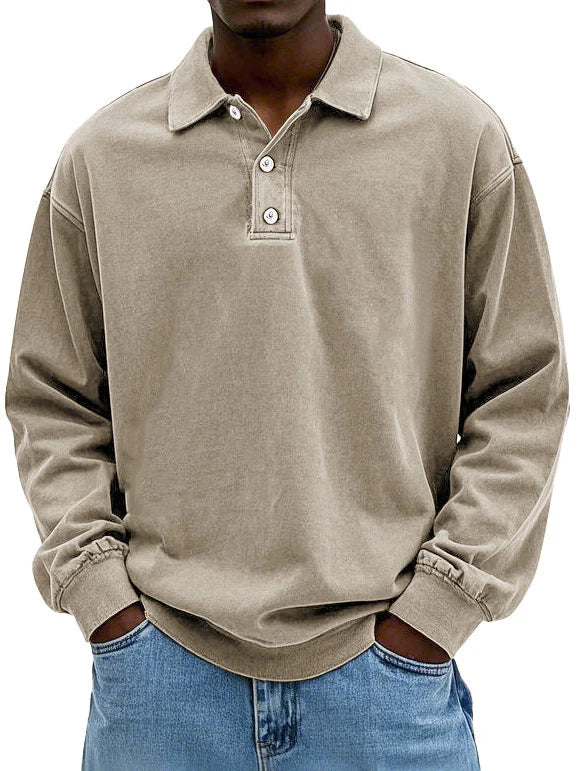 Rowan | Smart Casual Everyday Polo Sweatshirt